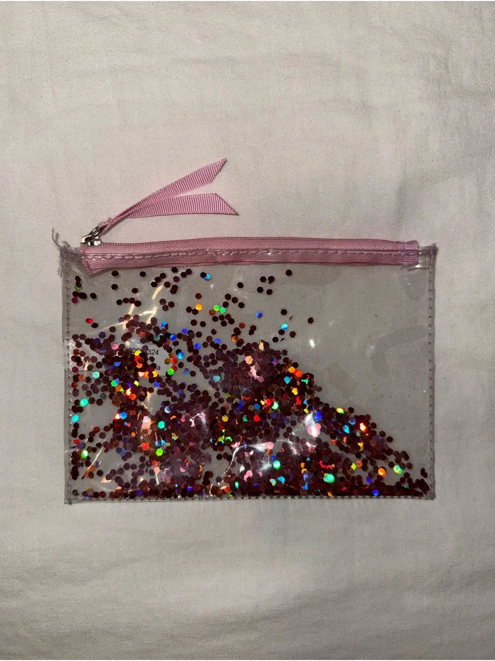 Glitter Zipper Storage Pouch